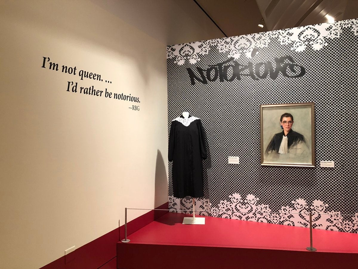 Entrance to &quot;Notorious RBG&quot; at the Skirball Cultural Center