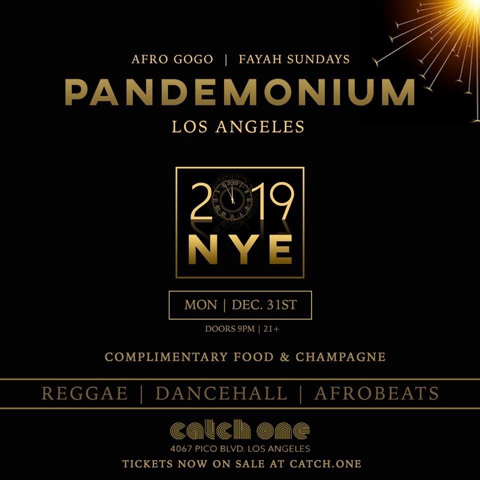 Pandemonium NYE 2019 at Catch One