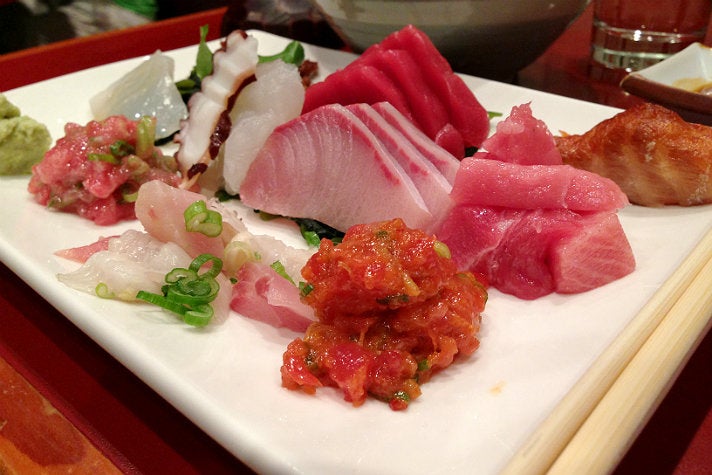 Sashimi lunch special at Sushi Gen
