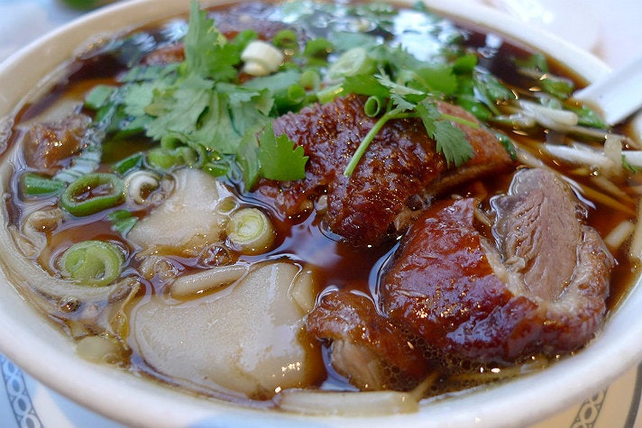 Duck noodle soup at Saladang Song