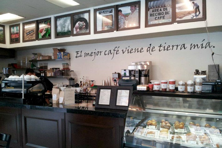 Tierra Mia Coffee on Spring Street in Downtown L.A.